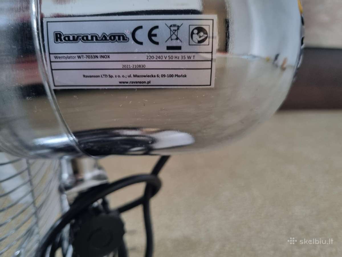 Ravanson Wt-7033n Inox ventiliatorius - nuotraukos Nr. 5