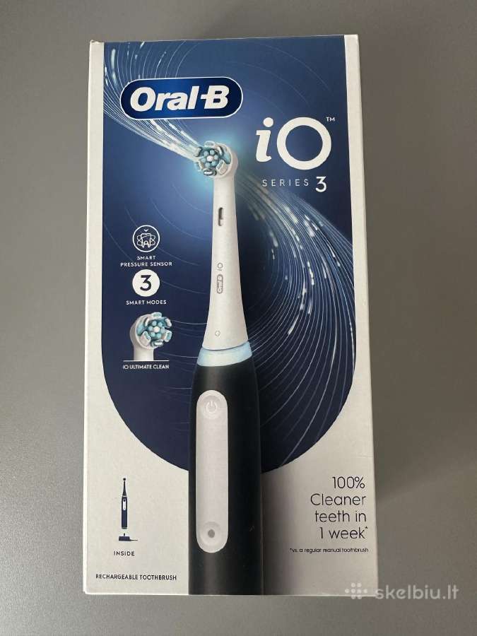 Oral-b io Series 3 Matt Black – naujas