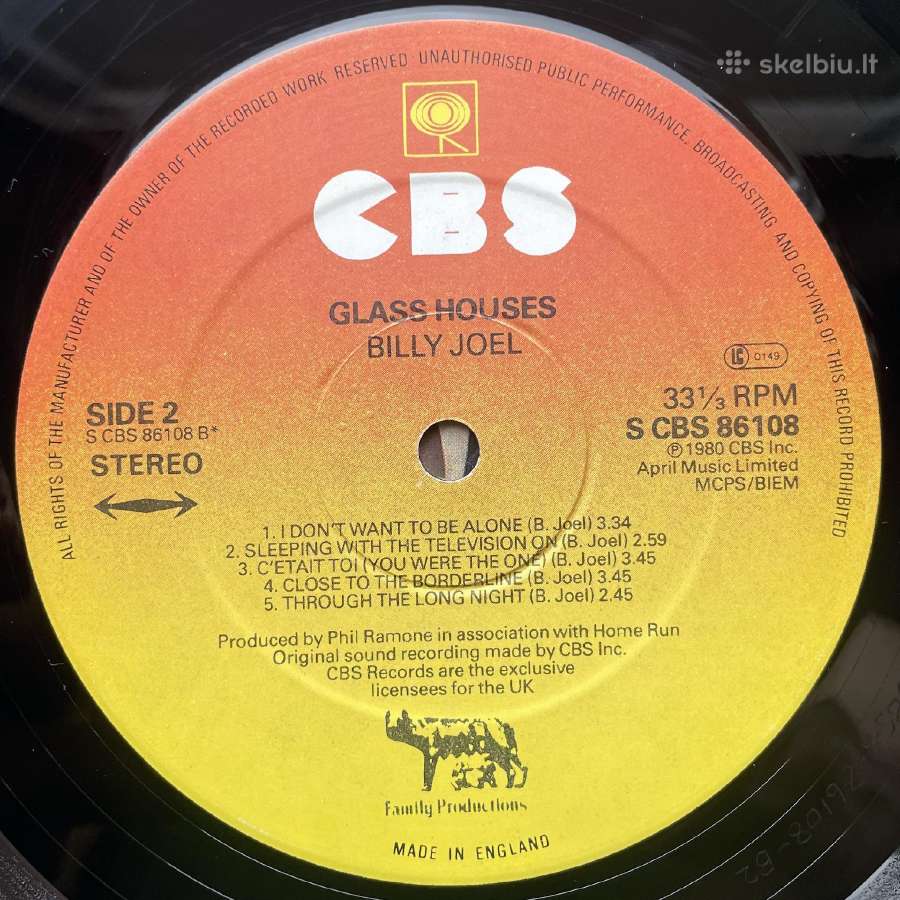Billy Joel - Glass Houses ' 1980 - nuotraukos Nr. 6
