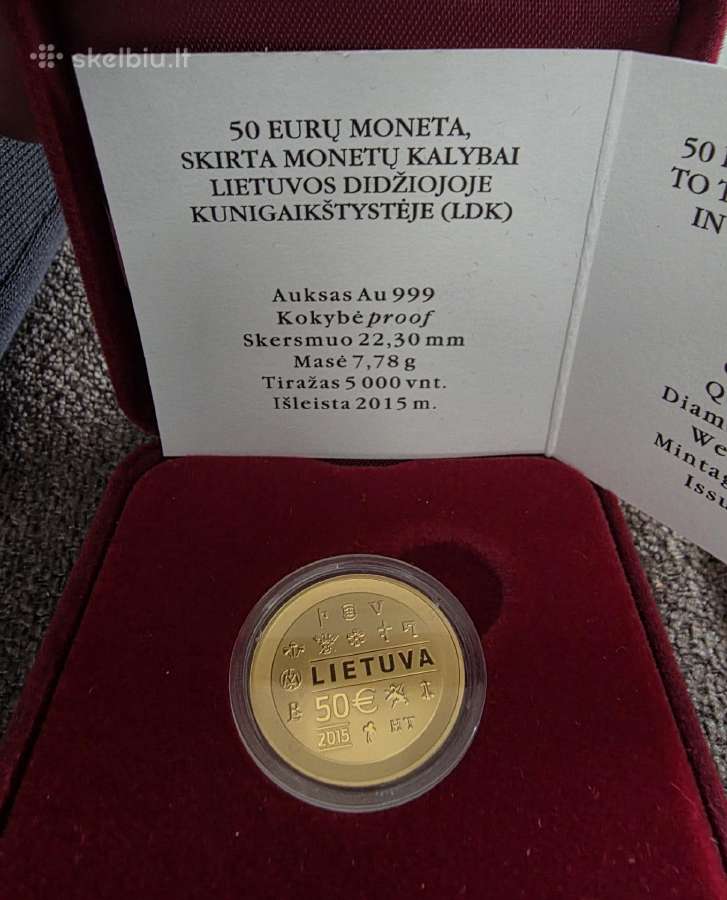 Auksinės Lietuvos monetos.