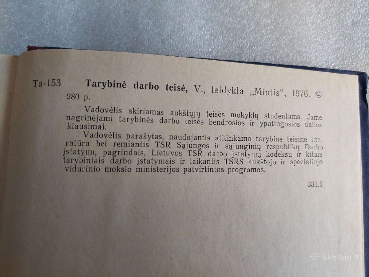 Tarybinė darbo teisė - nuotraukos Nr. 5