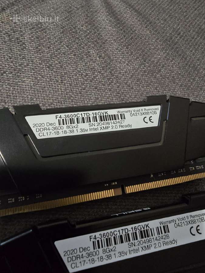 G.skill Ripjaws V Ddr4 16gb 2x8gb 3600mhz Cl17