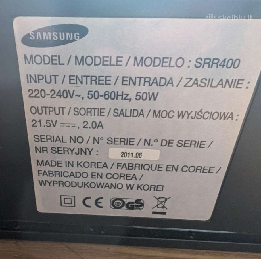 Samsung Navibot Sr8855 dalims, su dėže ir priedais - nuotraukos Nr. 9
