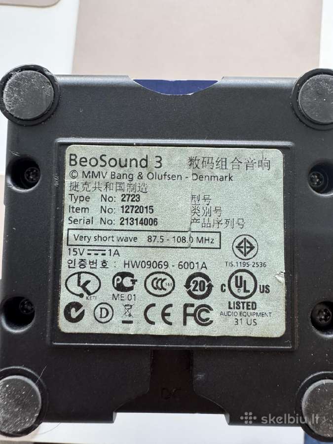 Bang & Olufsen Beosound 3 radijas - nuotraukos Nr. 5