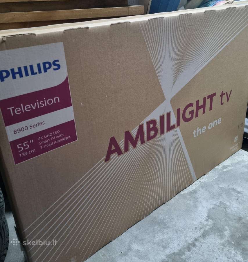 Naujas Philips 8900 Series 55" 139 cm. 4k Uhd LED