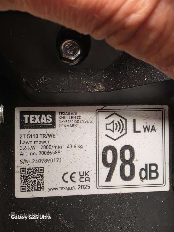 Parduodu savaeige zoliapjove Texas Zt 5110 Tr/we - nuotraukos Nr. 5