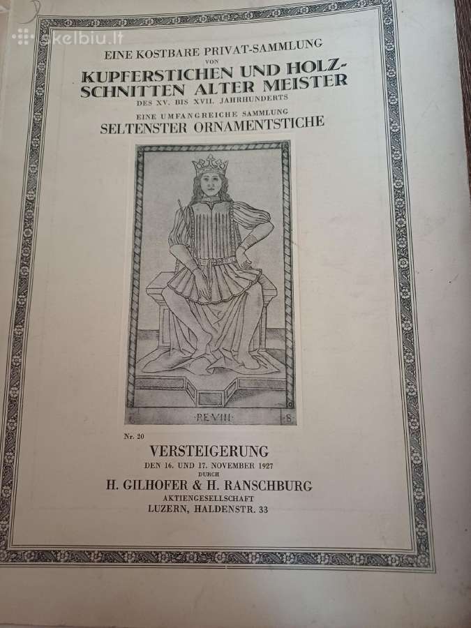 Parduodu kataloga meno ,1927m(šveicarija) - nuotraukos Nr. 3
