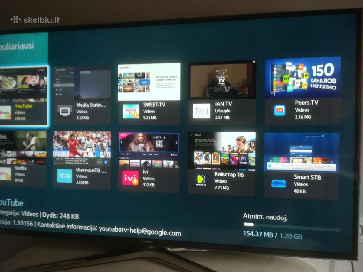 Samsung Ue48 122cm „Full HD“ Smart TV „wi-fi“ - nuotraukos Nr. 2