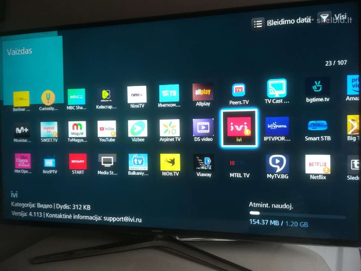 Samsung Ue48 122cm „Full HD“ Smart TV „wi-fi“ - nuotraukos Nr. 3