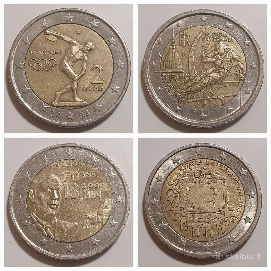 Proginės 2 eurų monetos