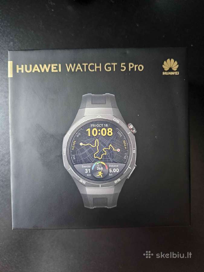 Huawei Watch GT 5 Pro 46mm naujas su garantija