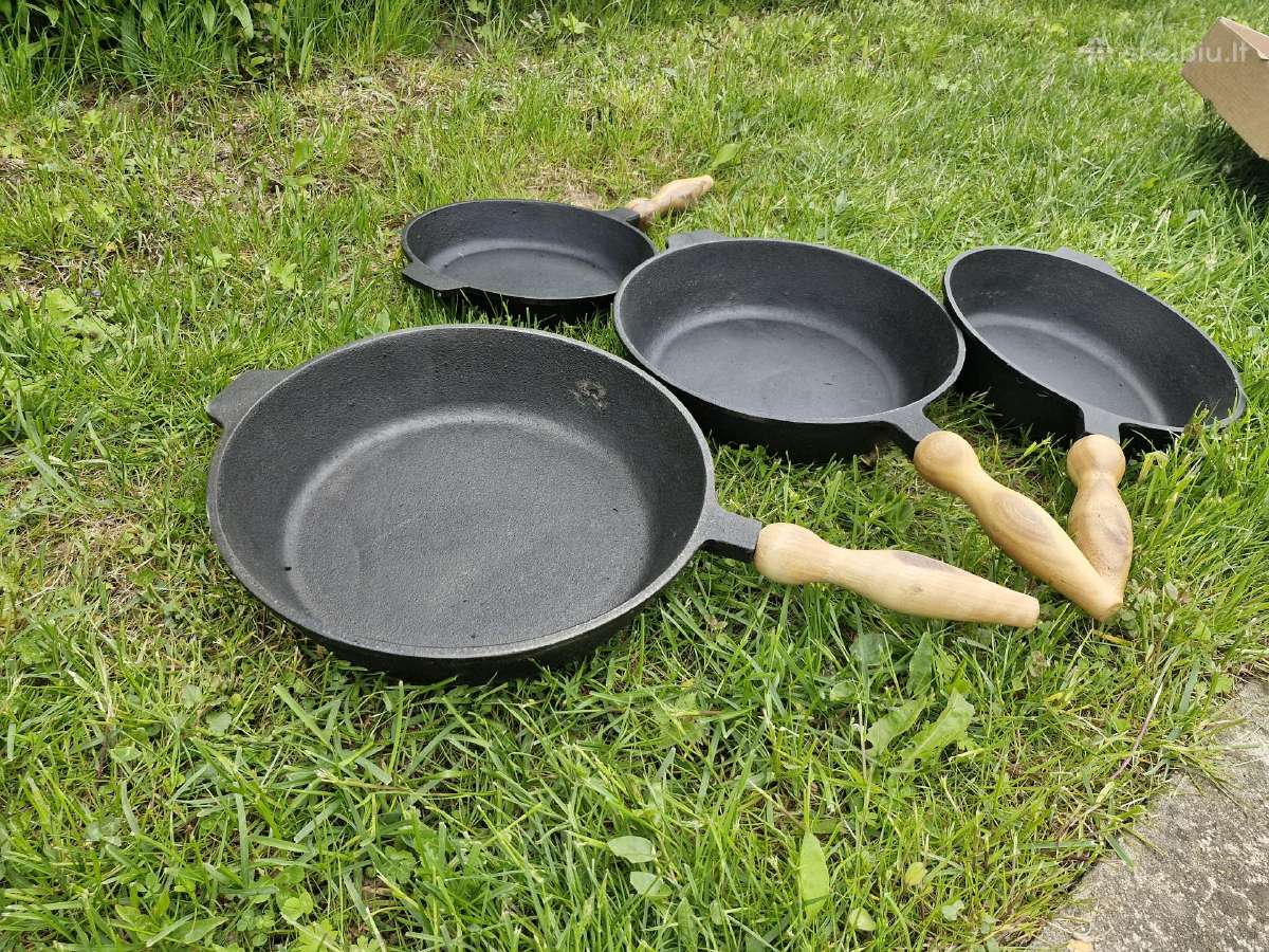 Naujos ketaus keptuves 22, 24, 26, 28 cm. - nuotraukos Nr. 11