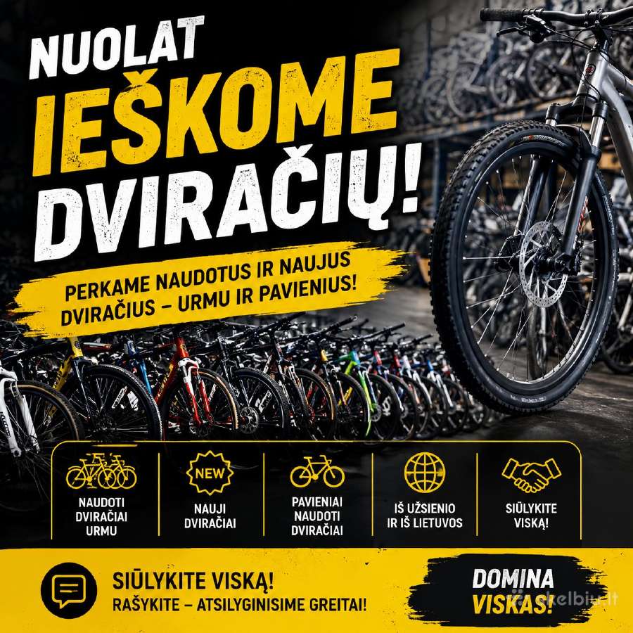 Perkame dviračius Urmu!