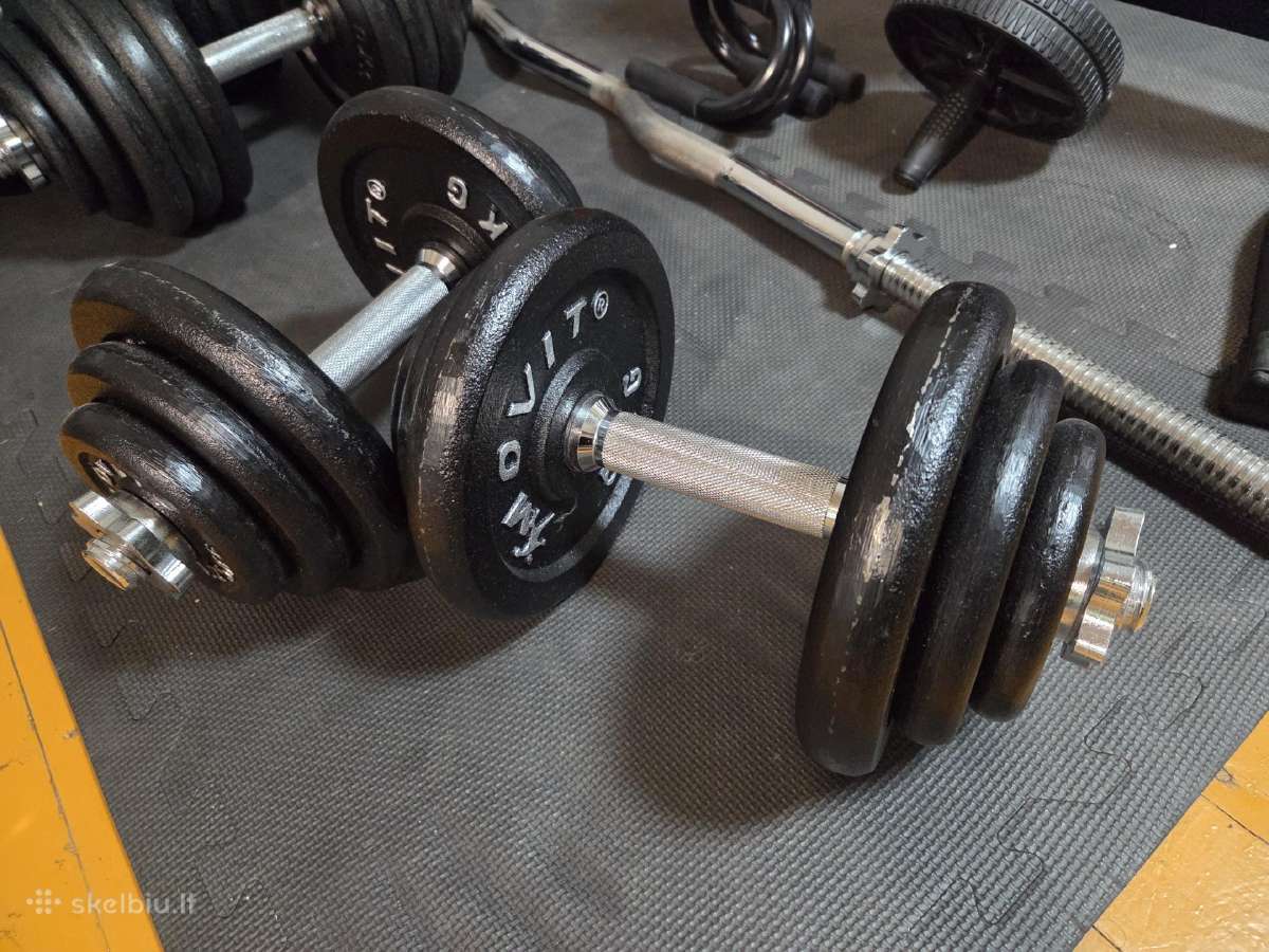 Hanteliai ketaus 40kg. 2x20kg