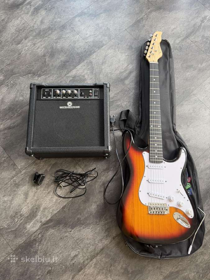 Elektrinės gitaros komplektas