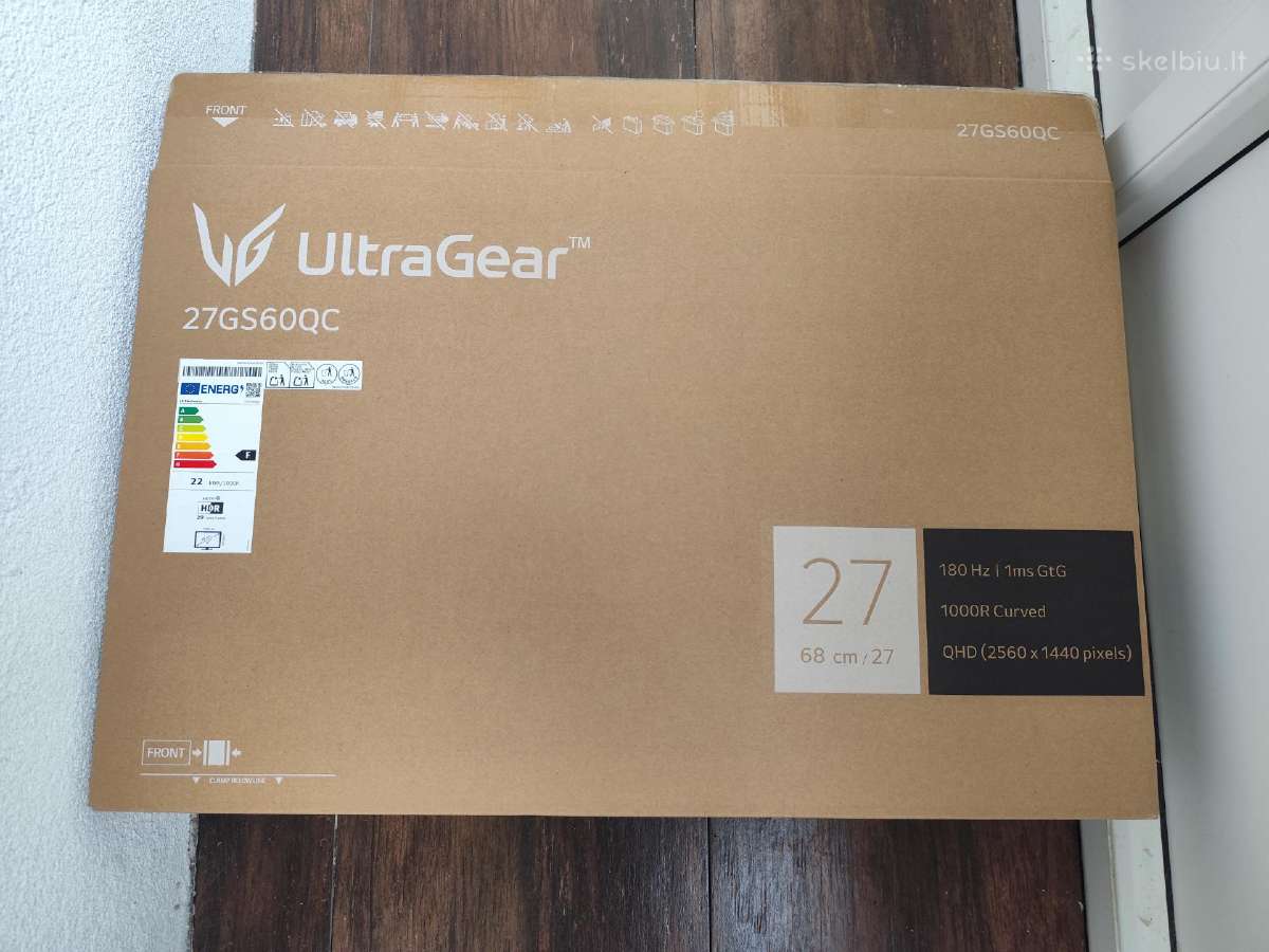 LG 27gs60qc Ultragear (Lenktas)