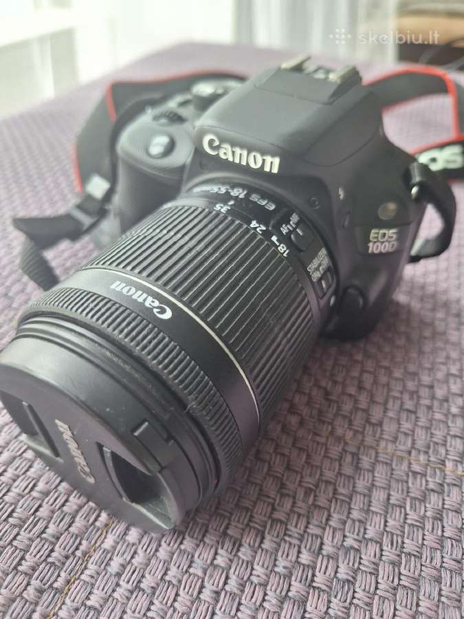Canon EOS 100d veidrodinis fotoaparatas + priedai