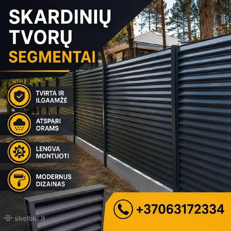 Skardos lankstiniai, kiemo vartai