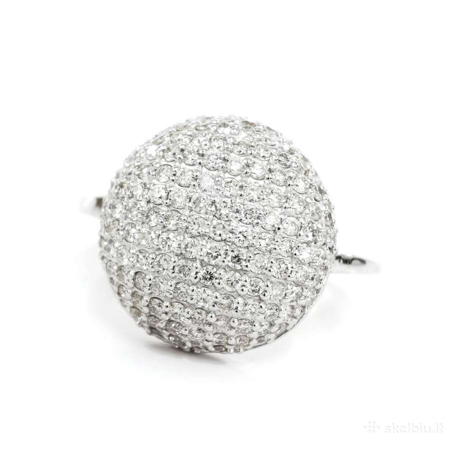Kokteilinis žiedas su 134-iais deimantais (0,8ct) - nuotraukos Nr. 4