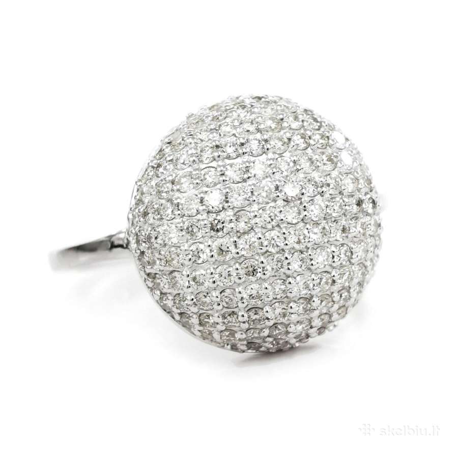 Kokteilinis žiedas su 134-iais deimantais (0,8ct) - nuotraukos Nr. 6