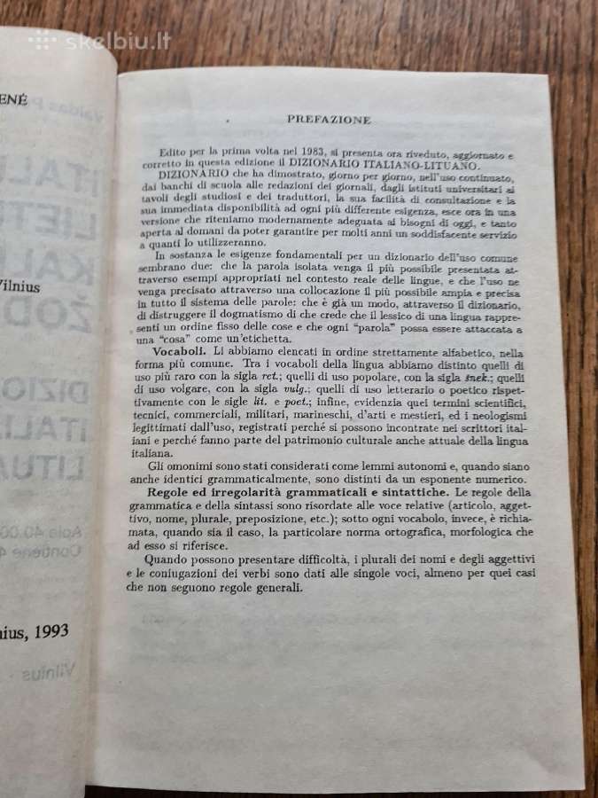 Italų - lietuvių kalbų žodynas (Valdas Petrauskas) - nuotraukos Nr. 7
