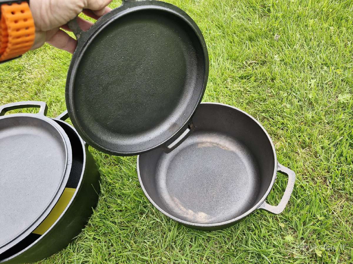 Ketaus puodas su ketaus dangčiu 4,0 , 6,0 litrų - nuotraukos Nr. 9