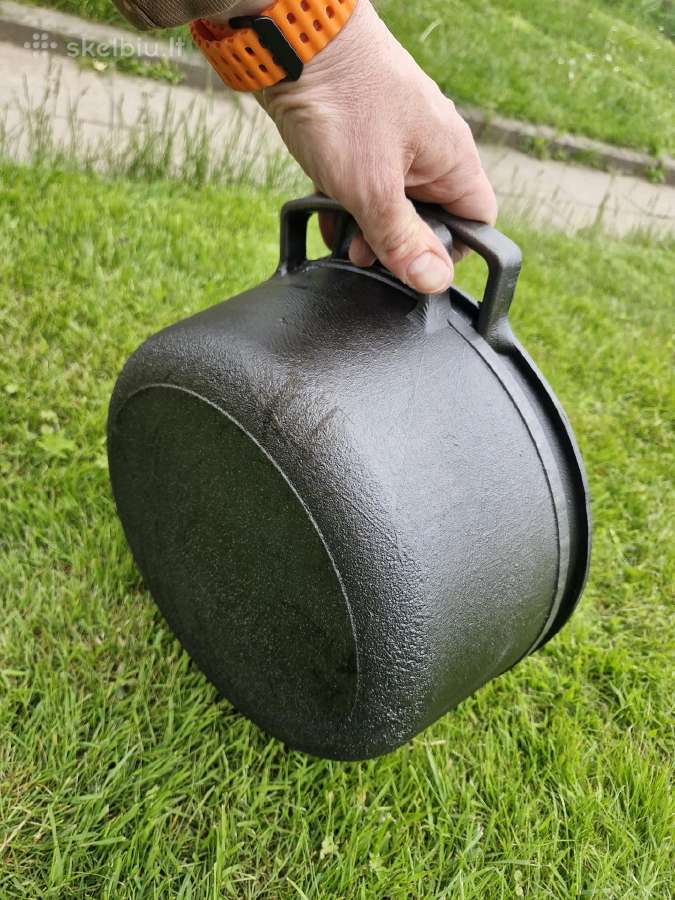 Ketaus puodas su ketaus dangčiu 4,0 , 6,0 litrų - nuotraukos Nr. 13