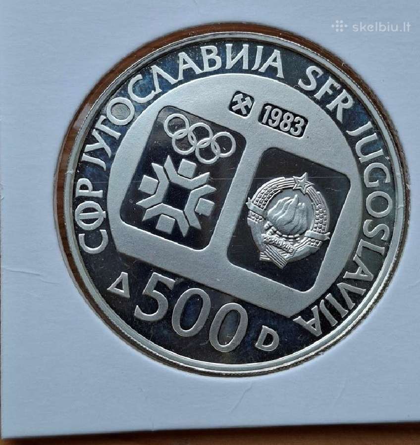 Jugoslavija 1983 500 dinarų (sidabras-kolekcinė) - nuotraukos Nr. 2