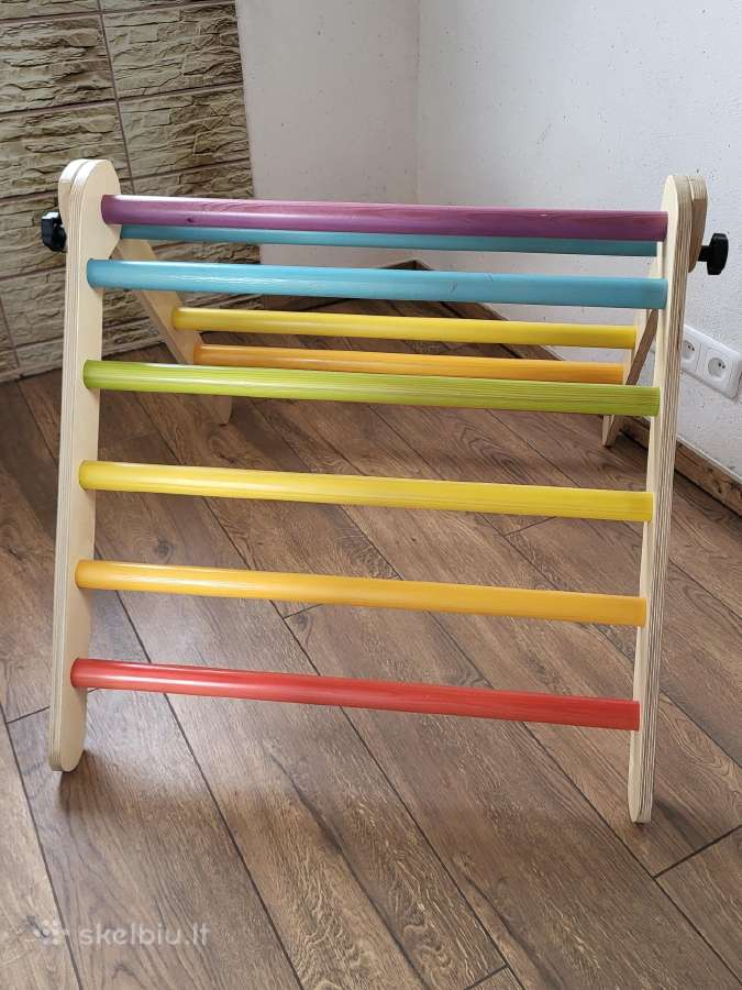 Montessori medinis laipiojimo trikampis vaikams