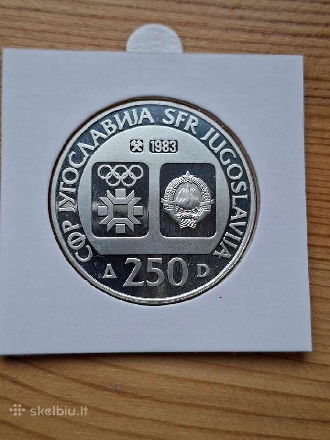 Jugoslavija 1983 250 dinarų (sidabras-kolekcinė) - nuotraukos Nr. 2
