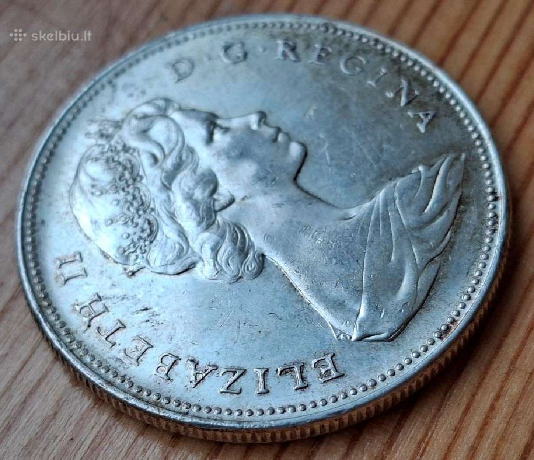 Kanada 1966 1 doleris (sidabras) - nuotraukos Nr. 3
