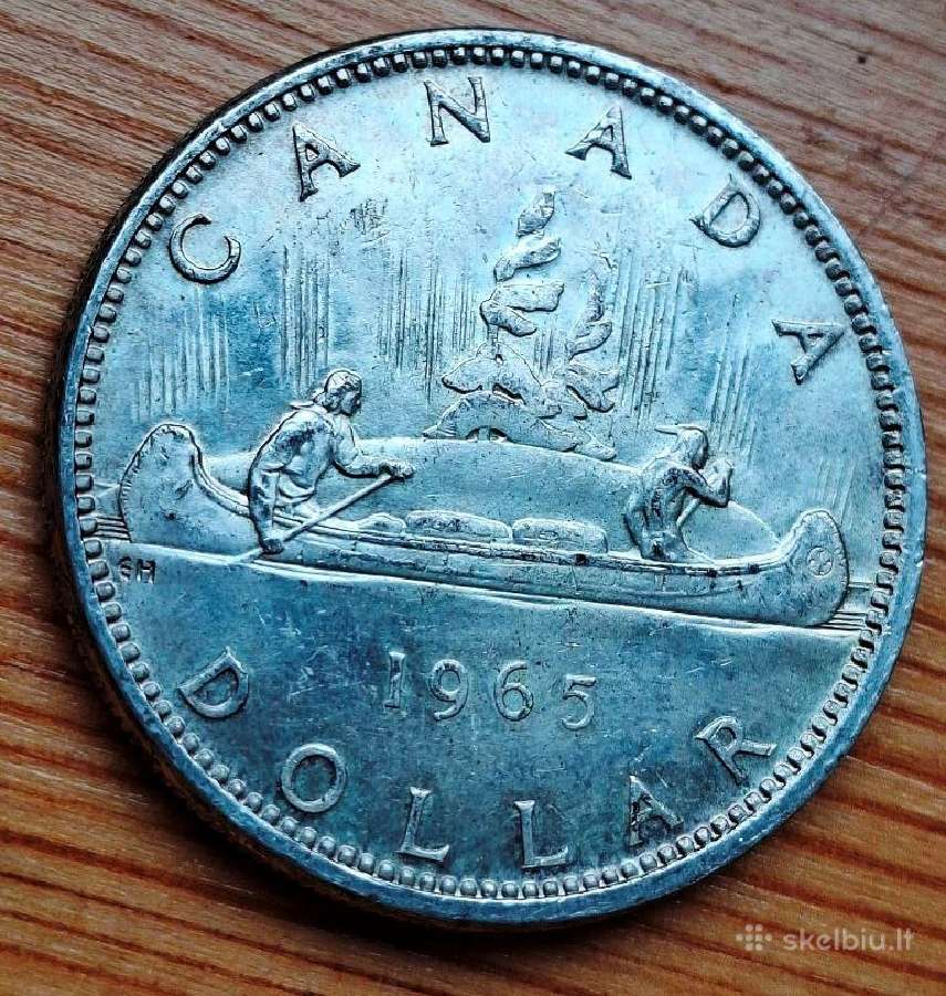 Kanada 1965 1 doleris (sidabras)