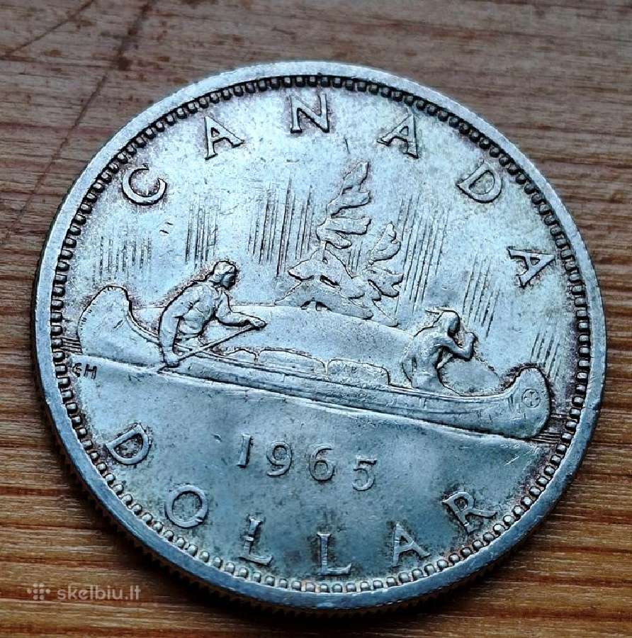 Kanada 1965 1 doleris (sidabras)