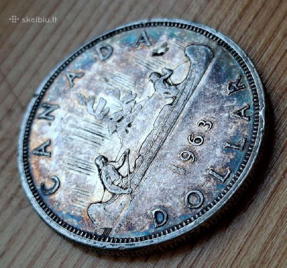 Kanada 1963 1 doleris (sidabras) - nuotraukos Nr. 2