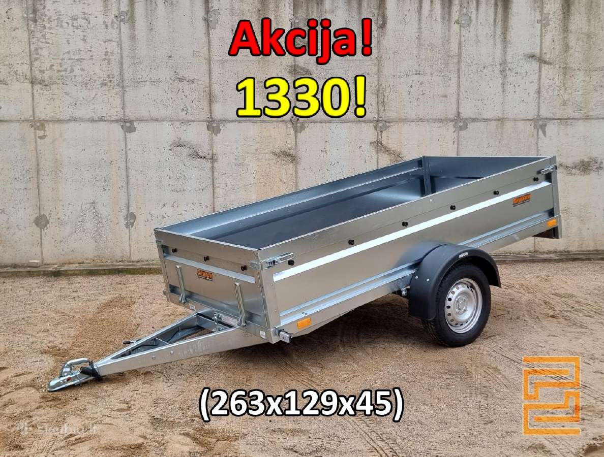 Nauja 2.63m Stipri Linginė priekaba