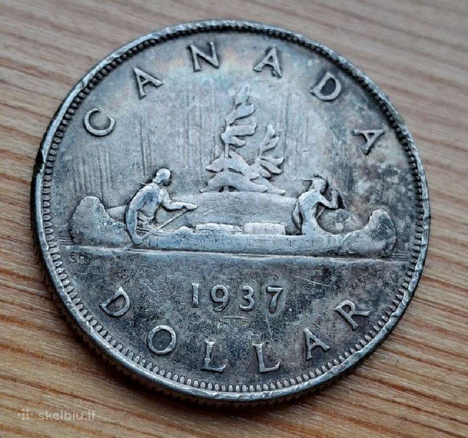 Kanada 1937 1 doleris (sidabras)