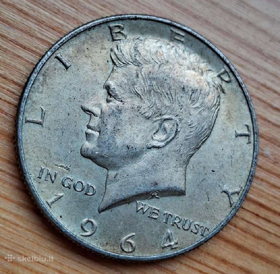 JAV 1964 1/2 doleris (sidabras) - nuotraukos Nr. 2