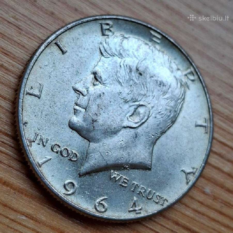 JAV 1964 1/2 doleris (sidabras) - nuotraukos Nr. 2