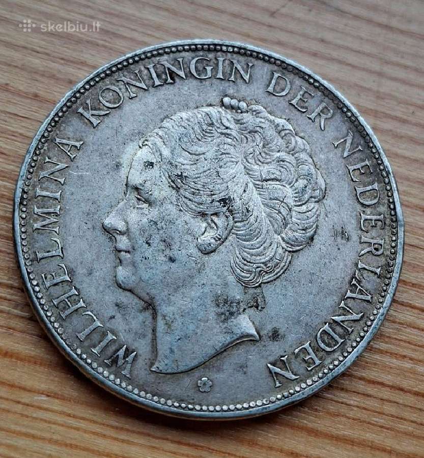 Nyderlandai 1930 2,5 guldeno (sidabras) - nuotraukos Nr. 3