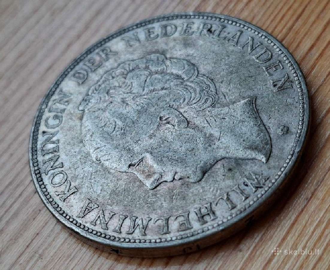 Nyderlandai 1930 2,5 guldeno (sidabras) - nuotraukos Nr. 4