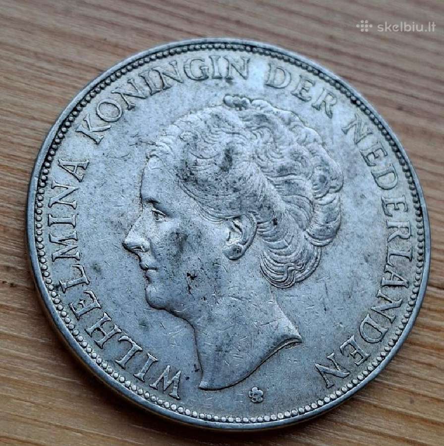 Nyderlandai 1932 2,5 guldeno (sidabras) - nuotraukos Nr. 2