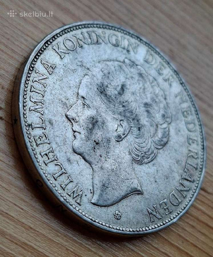 Nyderlandai 1932 2,5 guldeno (sidabras) - nuotraukos Nr. 4
