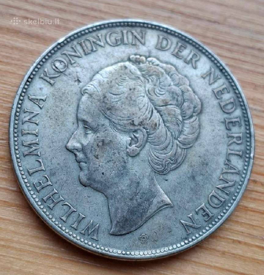 Nyderlandai 1937 2,5 guldeno (sidabras) - nuotraukos Nr. 2