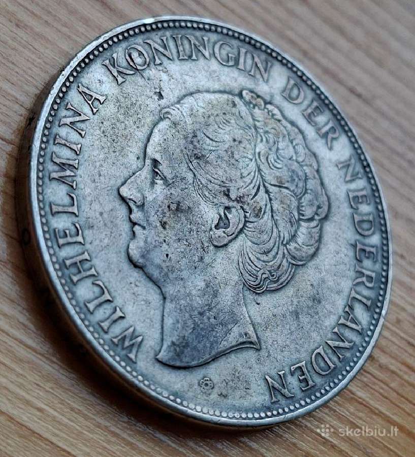 Nyderlandai 1937 2,5 guldeno (sidabras) - nuotraukos Nr. 4