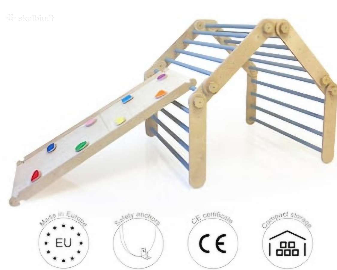 Montessori laipynė XXL su čiuožyne/laipyne,naudota