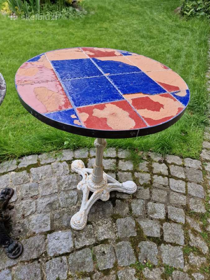 Vintažiniai ketaus/marmuro staliukai. - nuotraukos Nr. 4