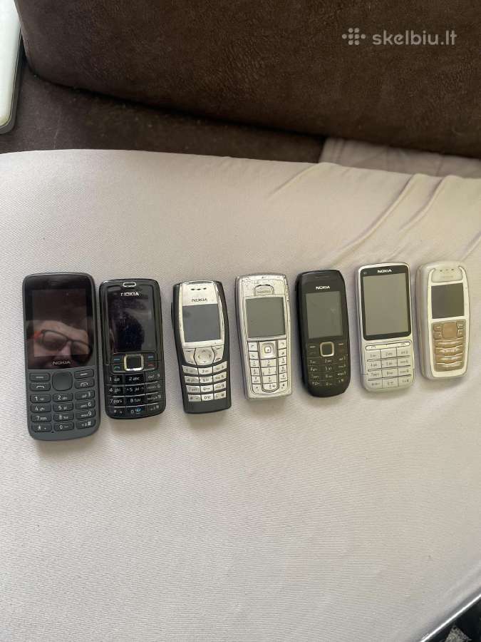 Nokia mygtukiniai veikiantys telefonai