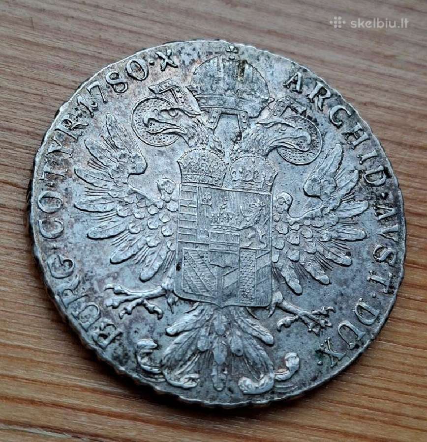 Austrija 1780 -x 1 taleris (sidabras - restraikas) - nuotraukos Nr. 3