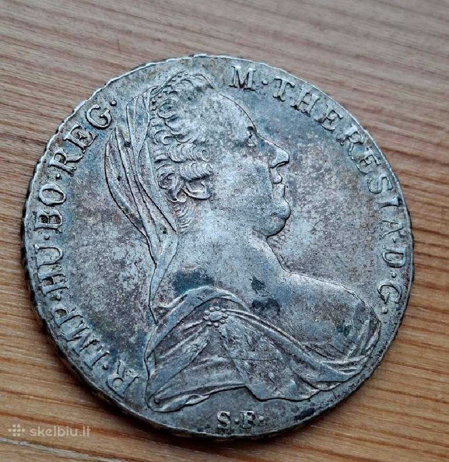 Austrija 1780 -x 1 taleris (sidabras - restraikas) - nuotraukos Nr. 2