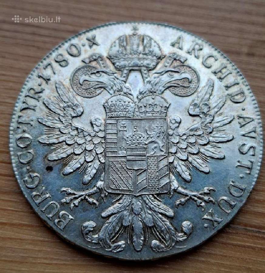 Austrija 1780 -x 1 taleris (sidabras - restraikas) - nuotraukos Nr. 6